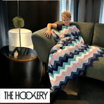 Love Blanket DIY Crochet Kit - Hand-Crocheted Ripple Throw | Luxurious Cotton