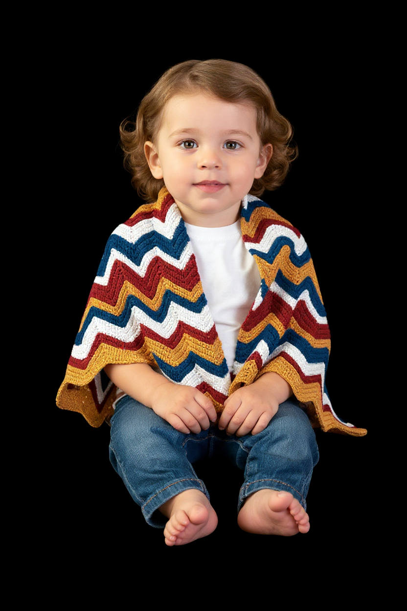 Baby Love Ripple Blanky – Crochet Baby Blanket DIY Kit for Beginners | The Hookery