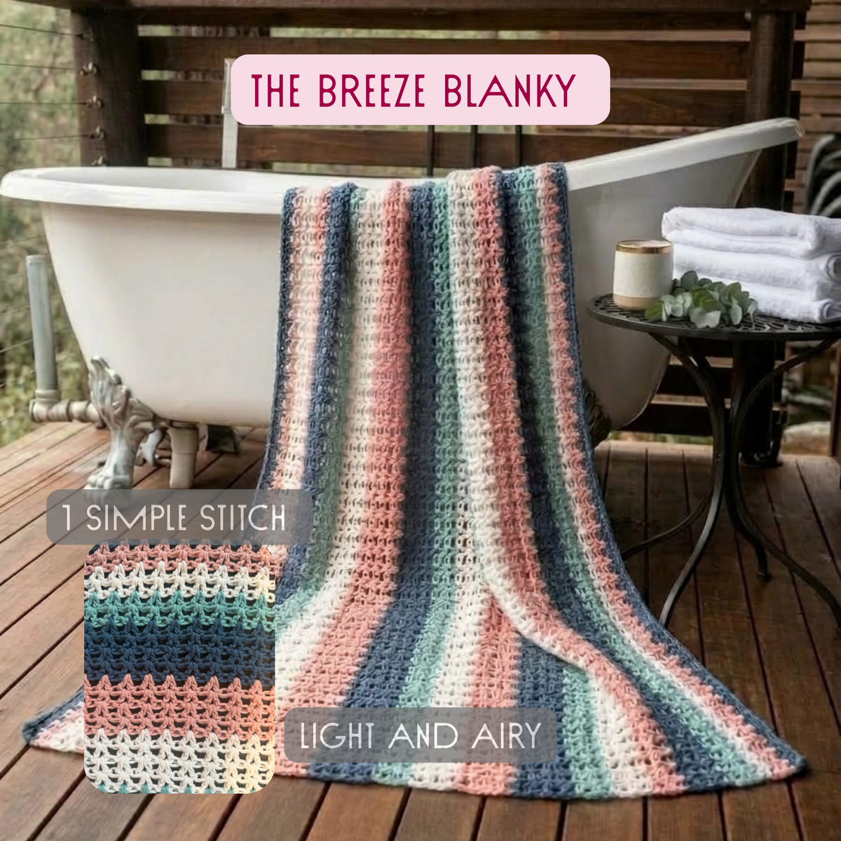 Breeze Blanky Cotton Crochet Kit